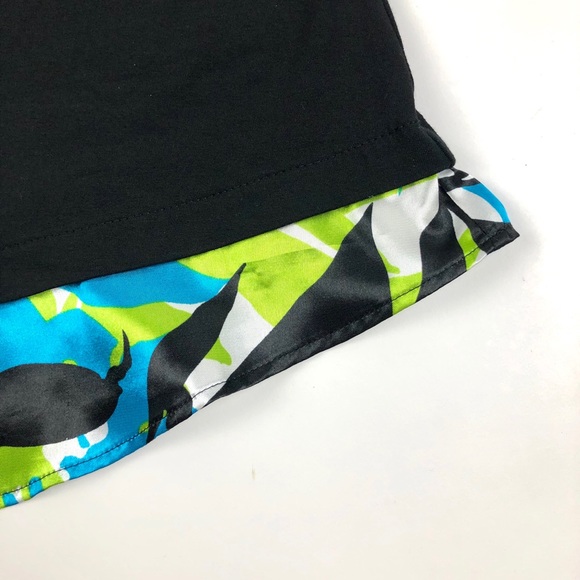 Cache Printed Blouse Layered Sweater Combo Top - Picture 7 of 8